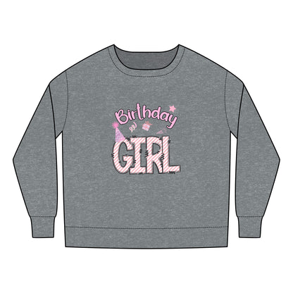 Toddler Sweatshirt - Animal Print Birthday Girl Sublimation Design - Cute Kids' Birthday Gift