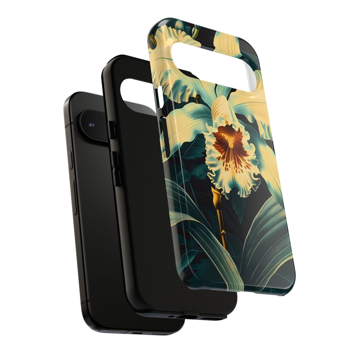 Floral Phone Case - Tough Cases with Orchid Design, Durable Smartphone Cover for Nature Lovers, Floral Gift for Her, Botanical [...]