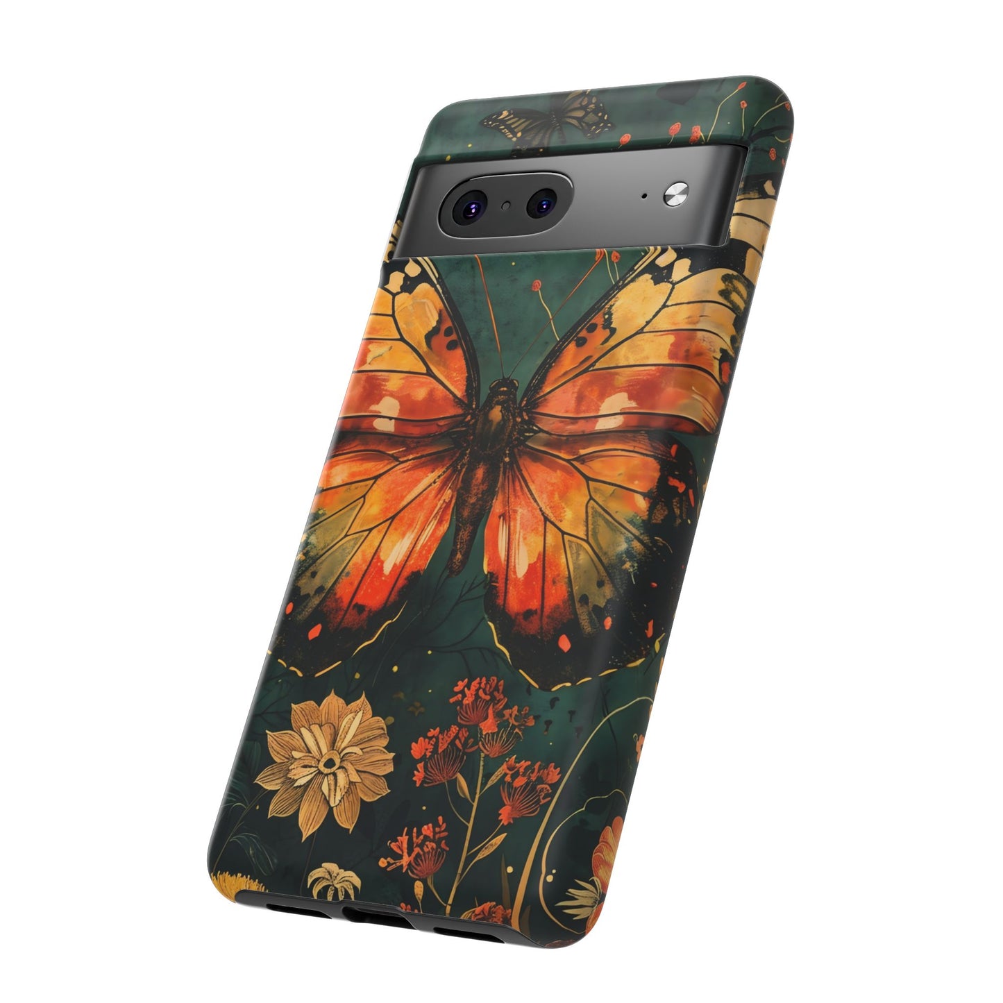 Butterfly Phone Case – Tough Cases for Nature Lovers, Floral Design, Butterfly Art, Unique Gift, Eco-Friendly Protection