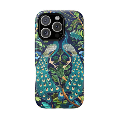 Peacock Tough Phone Case - Colorful Protective Cover, Nature Lover Gift, Stylish Accessory for Celebrations