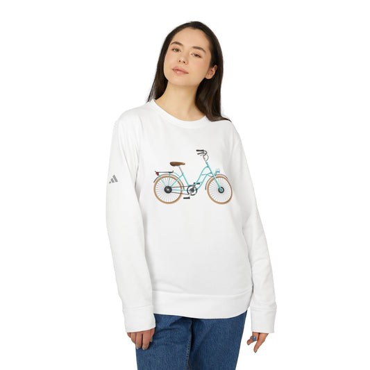 Fleece Crewneck Sweatshirt - Retro Bicycle