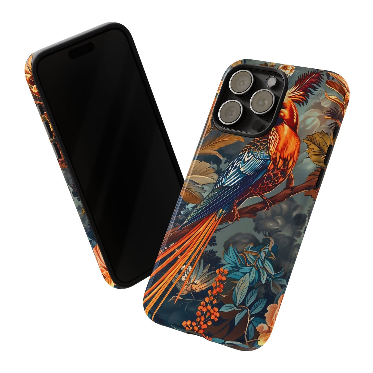 Vibrant Phone Case with Exotic Bird Design, Floral Phone Cover, Tough Case for Nature Lovers, Unique Gift Idea, Phone Accessory, [...]