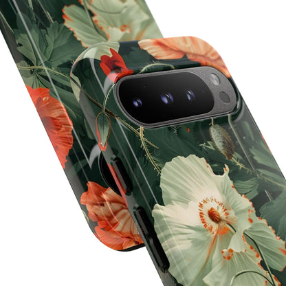 Floral Phone Case - Tough Cases, Botanical Design, Gift for Friends, Trendy Mobile Cover, Personalized Phone Accessory