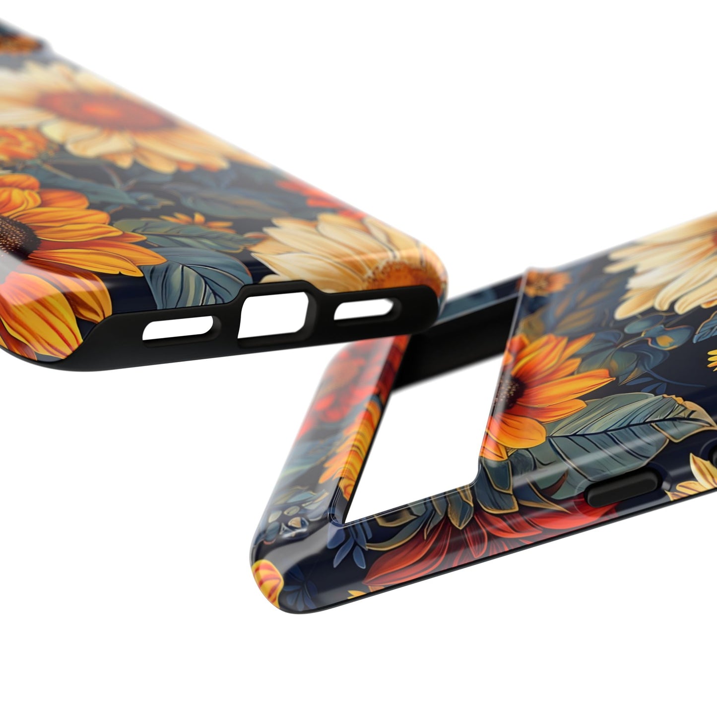 Floral Tough Phone Case | Sunflower Design, iPhone Cover, Protective Case, Gifts for Her, Floral Phone Accessory
