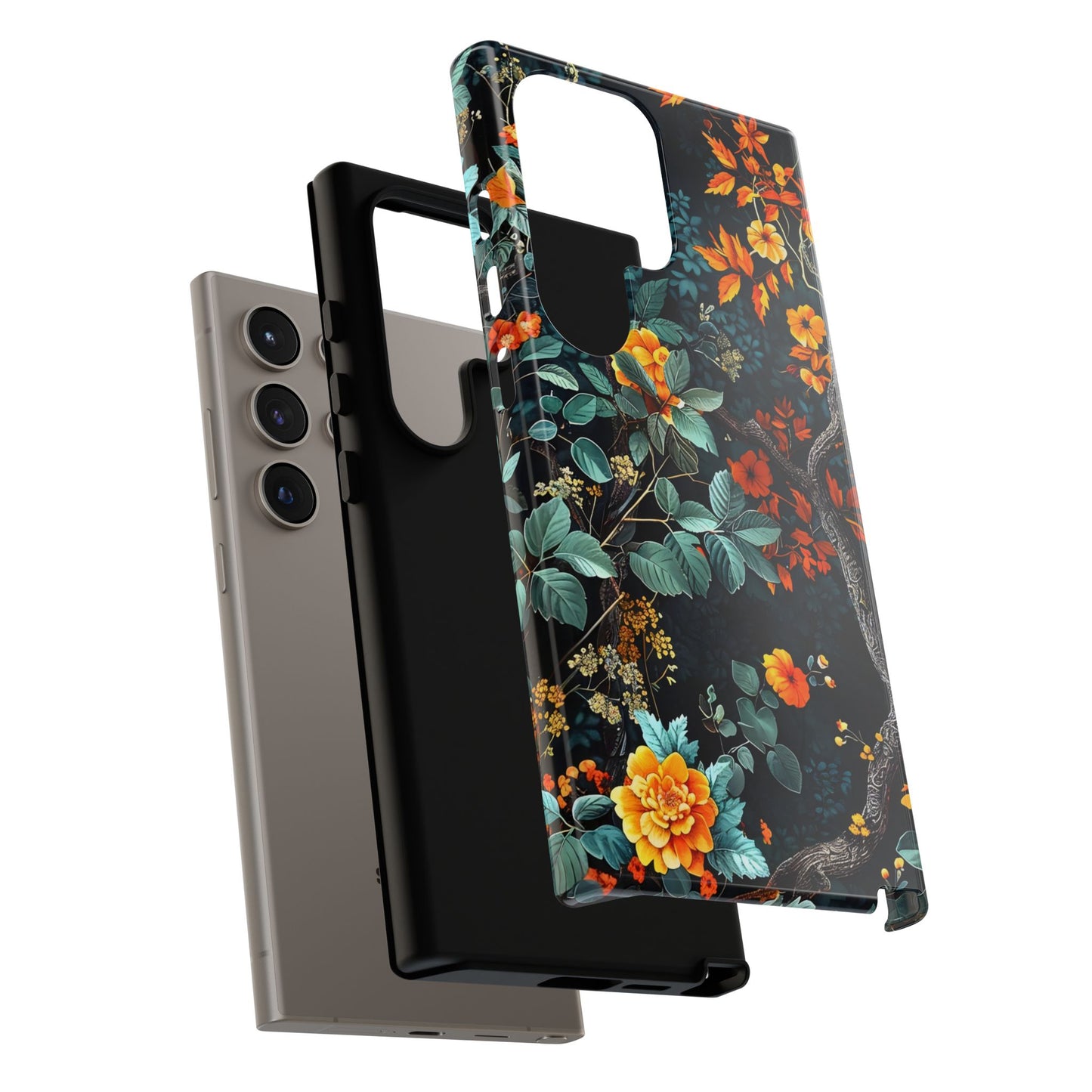 Floral Phone Case | Tough Cases, Protective Cover, Gift for Her, Autumn Vibes, Floral Phone Accessory, Unique Design