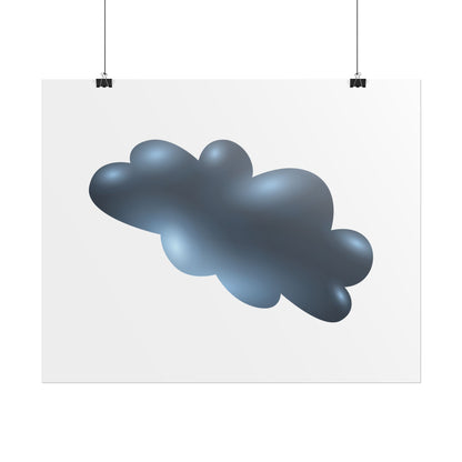 Cloud Art Print, Modern Decor, Minimalist Wall Art, Home Office Decor, Unique Gift, Aesthetic Poster