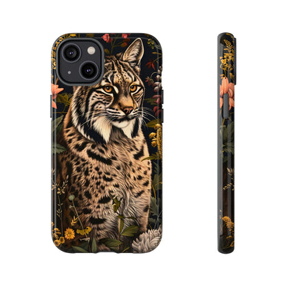Wildlife Phone Case with Lynx Design, Tough Cases, Animal Lovers Gift, Nature Inspired Accessories, Unique Tech Protection