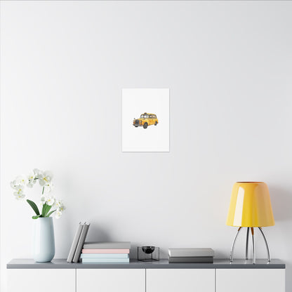 Vintage Taxi Matte Canvas, Stretched, 0.75" (Multi-Size)