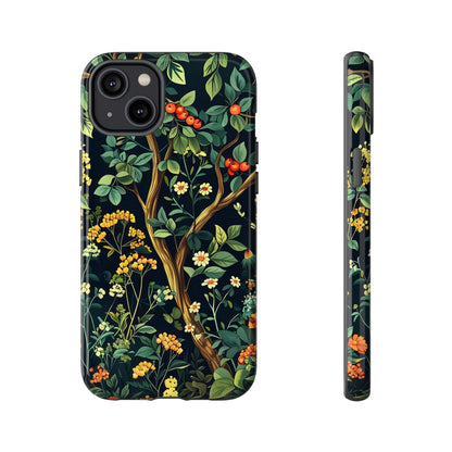 Floral iPhone Case, Nature Inspired Tough Case, Botanical Phone Cover, Eco-Friendly Gift, Unique Floral Design
