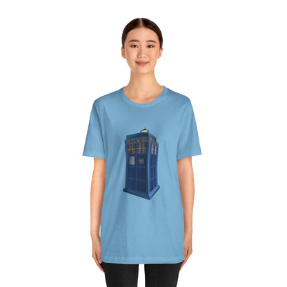 Unisex Jersey Short Sleeve Tee - British Police Public Call Box - Iconic TARDIS