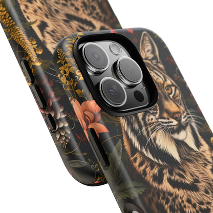 Wildlife Phone Case with Lynx Design, Tough Cases, Animal Lovers Gift, Nature Inspired Accessories, Unique Tech Protection