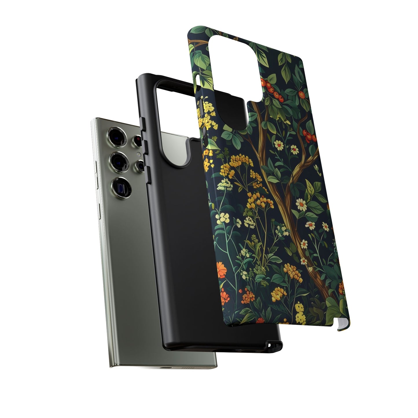 Floral iPhone Case, Nature Inspired Tough Case, Botanical Phone Cover, Eco-Friendly Gift, Unique Floral Design