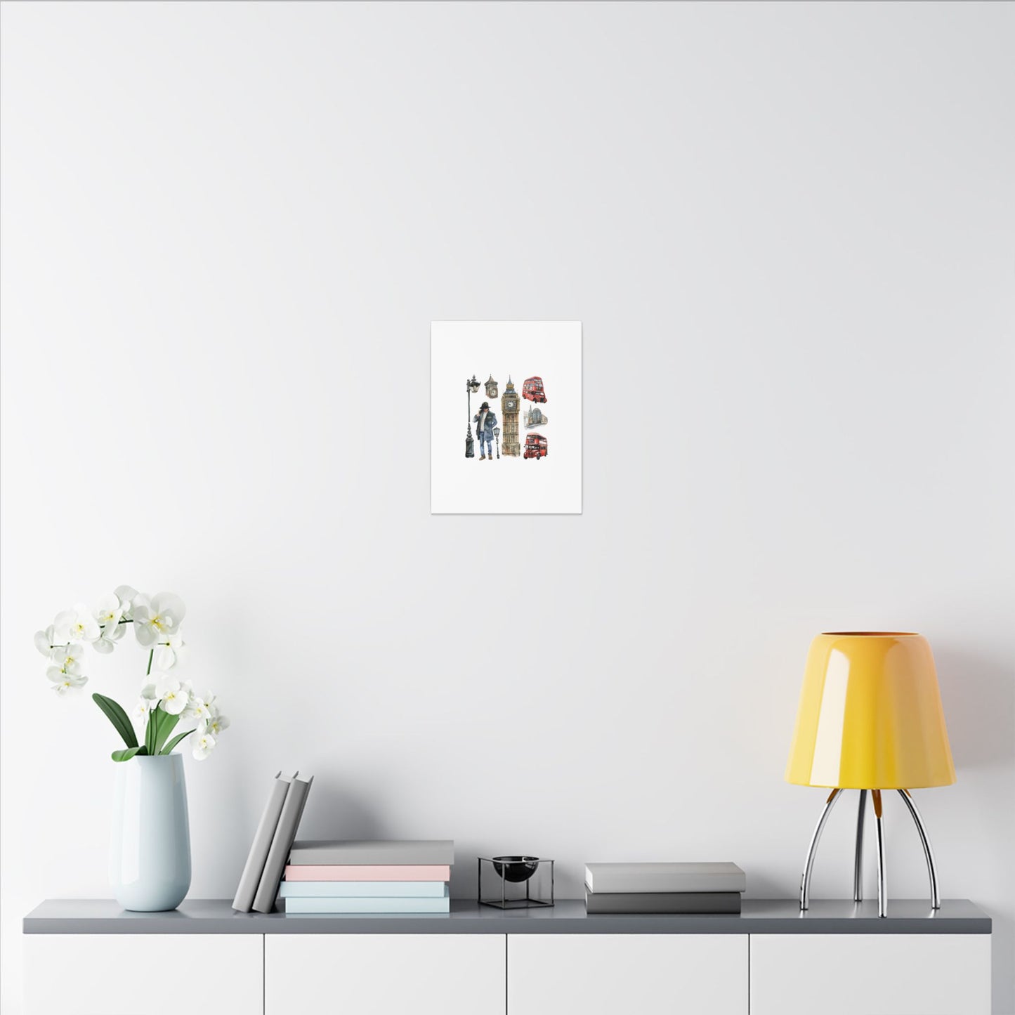 Canvas Art Print, London Skyline, Home Decor, Wall Art, Gift Idea, Travel Memories, Modern Wall Art