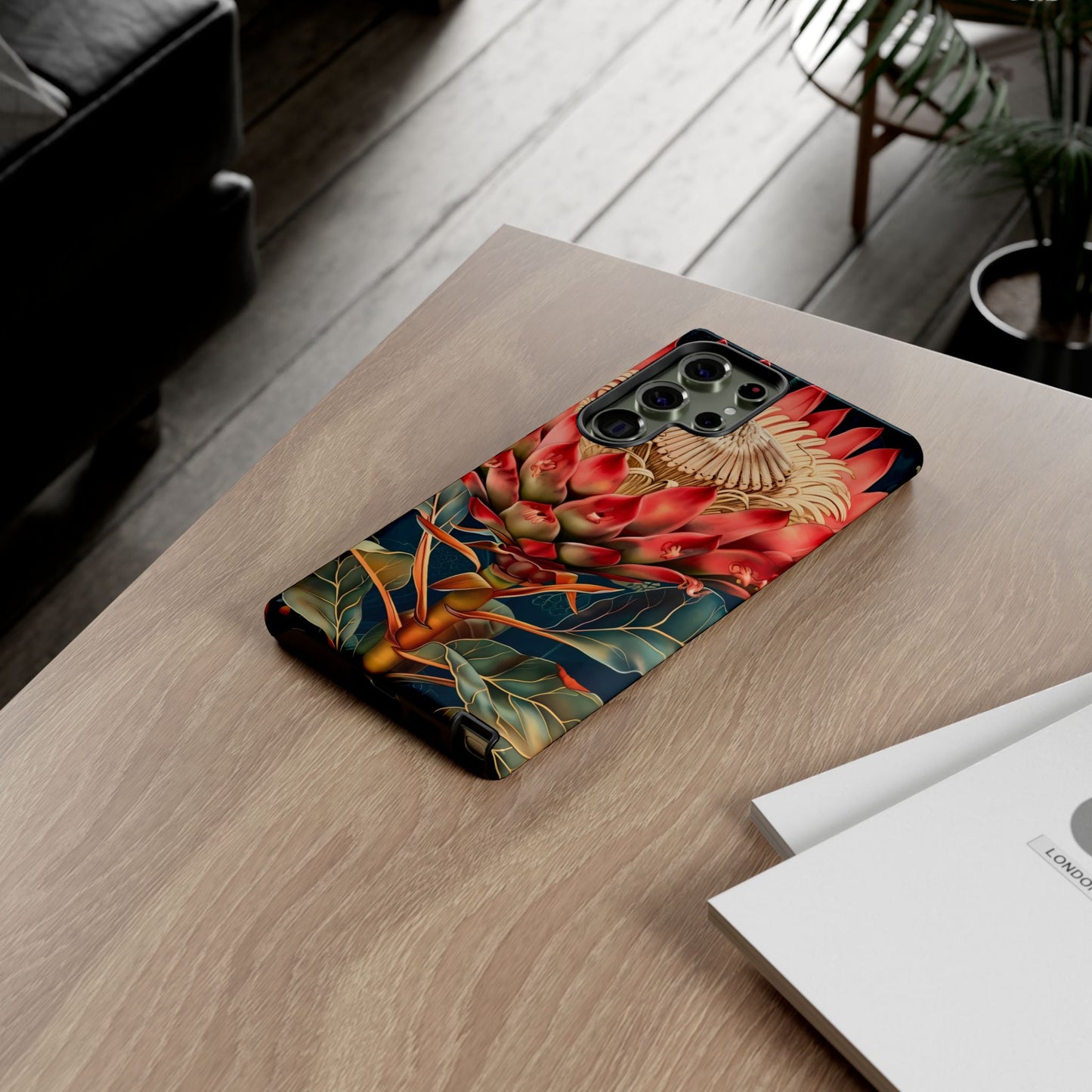 Tough Cases: Vibrant Floral Phone Case, Tough Phone Covers, Floral Art Cases, Nature Design Accessories, Gift for Nature Lovers