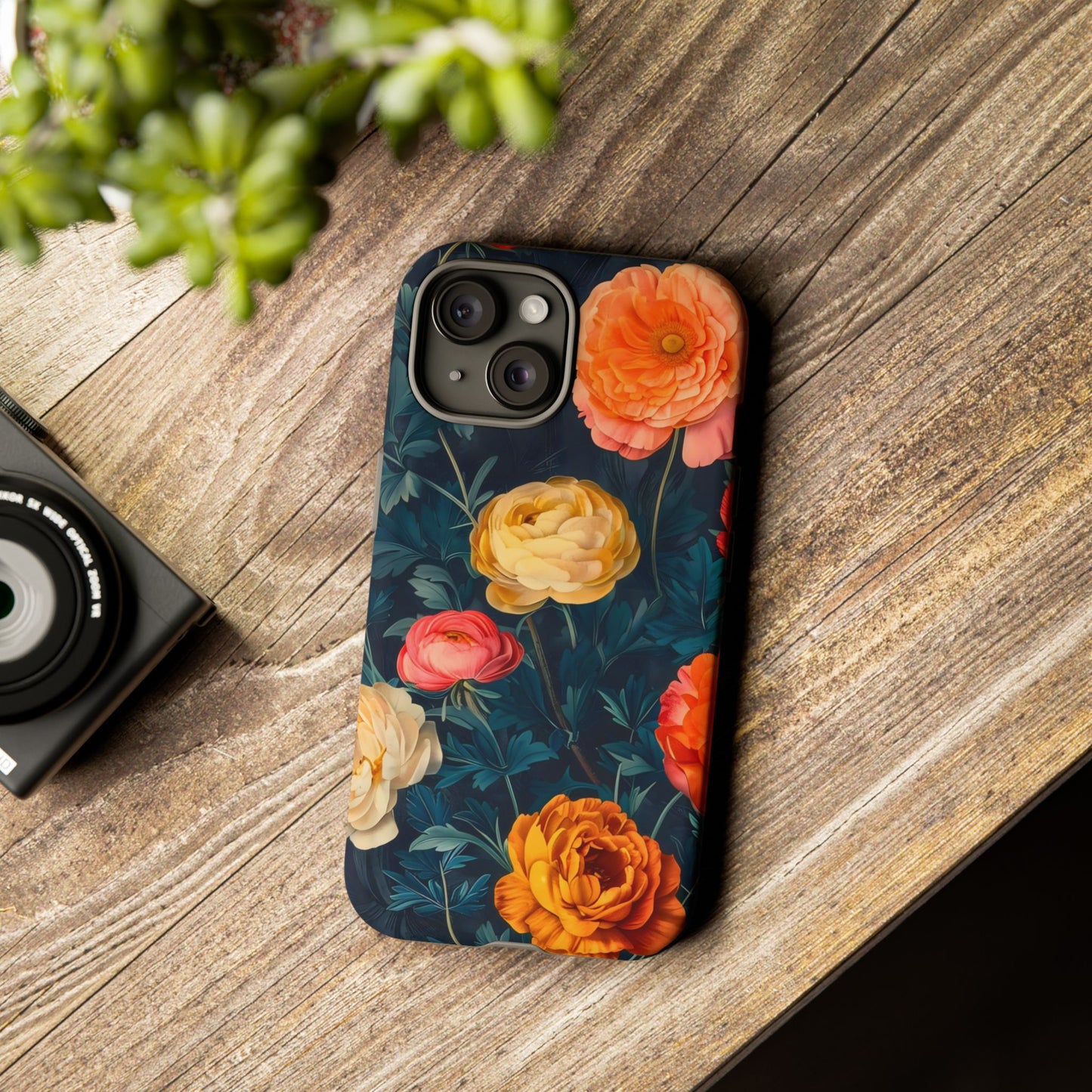 Floral Phone Case - Tough Cases, Stylish Protection, Gift for Flower Lovers, Customizable Cover, Floral Design Mobile Accessory