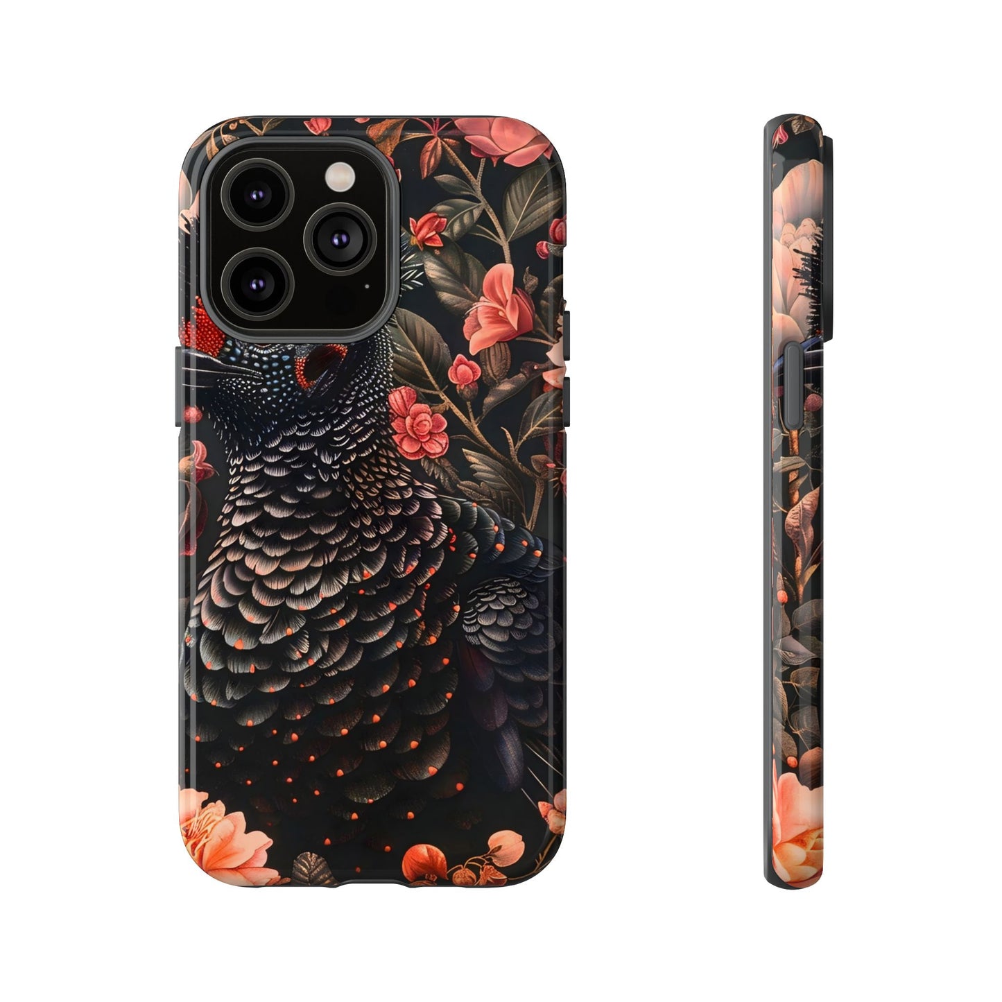 Tough Cases: Floral Design Phone Case, Stylish Protection for Your Phone, Unique Gift for Bird Lovers, Vibrant Floral Art, [...]