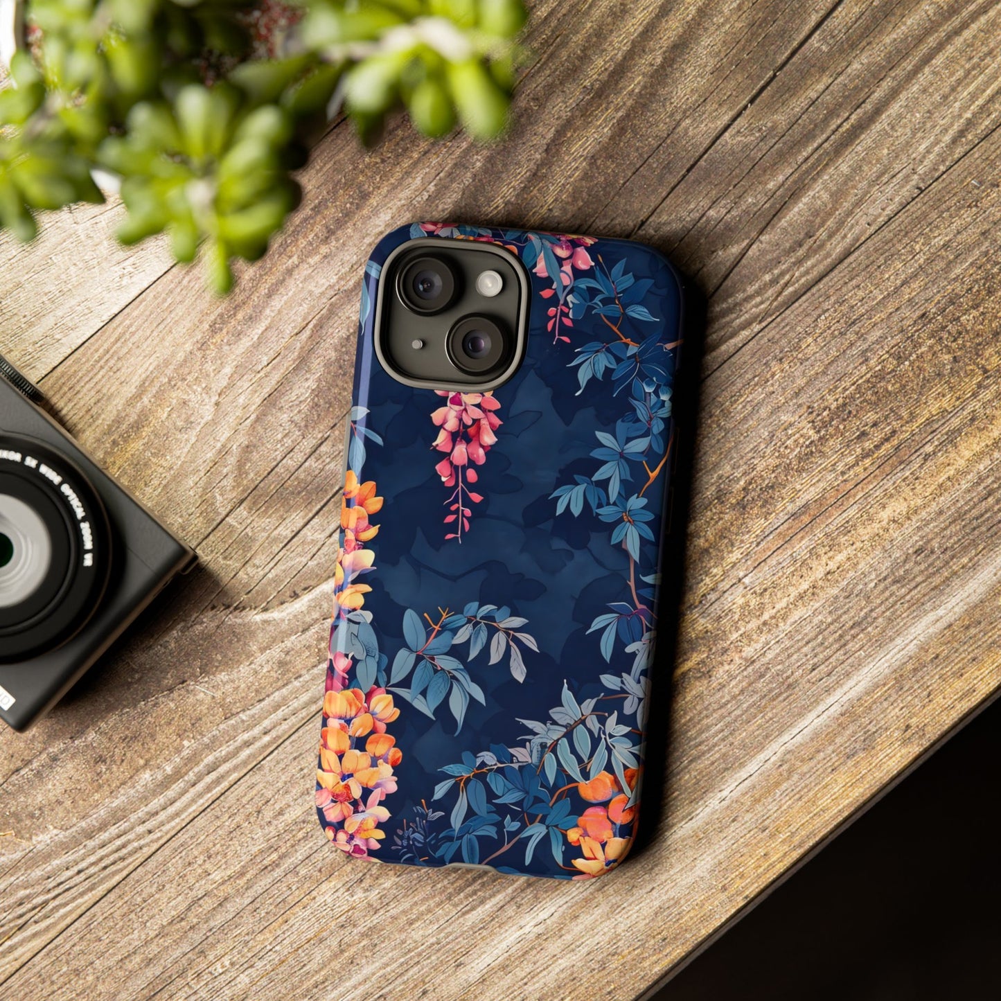 Floral iPhone Case, Tough Phone Cover, Gift for Her, Nature Lover Accessory, Spring Decor, Unique Floral Design