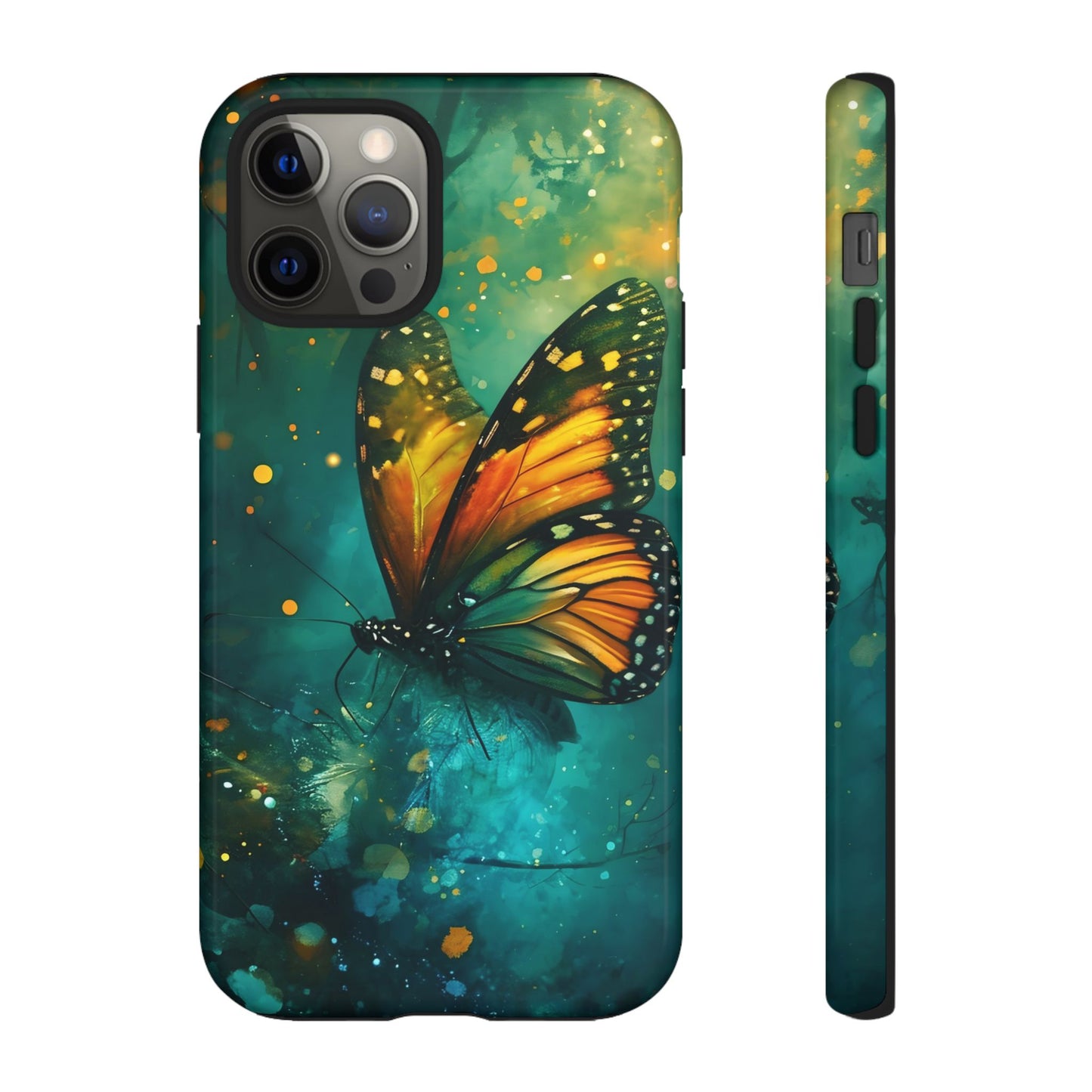 Colorful Butterfly Phone Case, Tough Cases for iPhone and Samsung, Cute Tech Accessories, Nature Lovers Gift, Vibrant Floral Design
