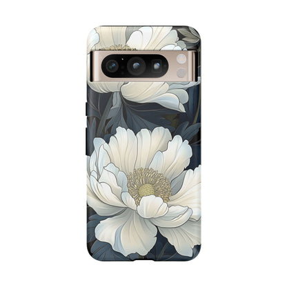 Elegant Floral Phone Case, Floral iPhone Cover, Flower Art Phone Case, Eco-Friendly Mobile Protection, Tough & Stylish Phone Case