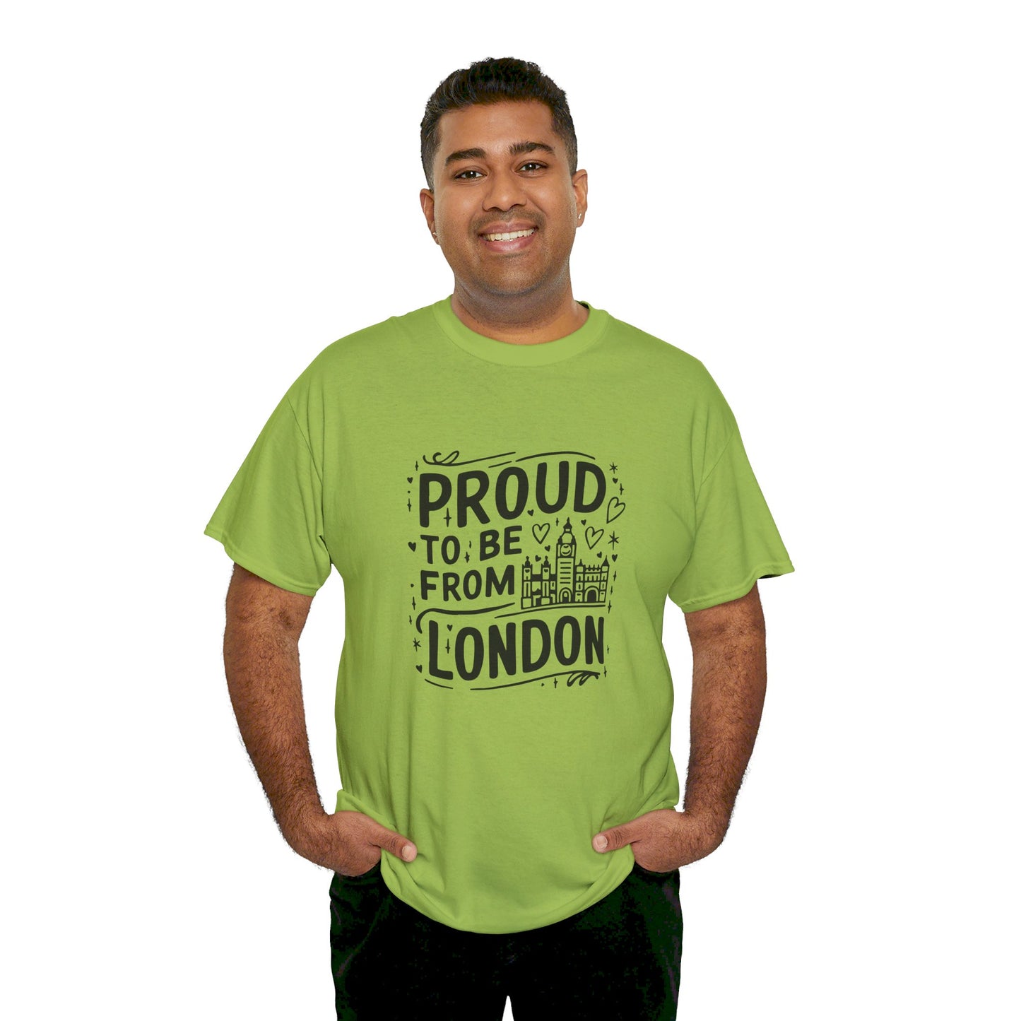 Proud to be from London Watercolor Art Collection Breathable Unisex Cotton T-Shirt