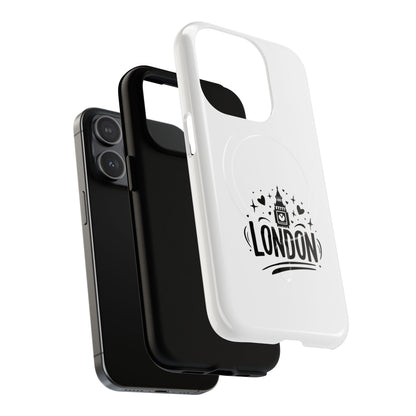 Stylish London-themed Magnetic Phone Case - Durable Protection, Perfect Gift, Unique Design, Travel Accessory, Personalized Cell Cover