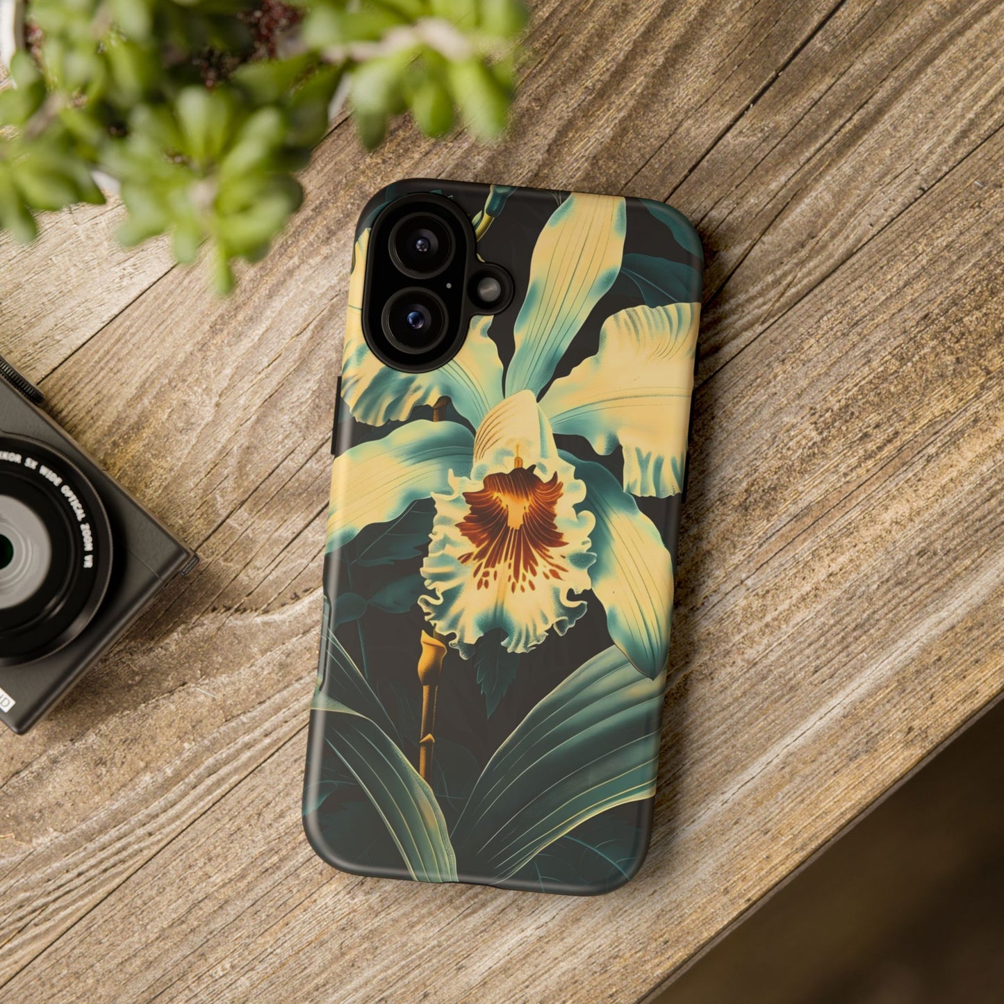 Floral Phone Case - Tough Cases with Orchid Design, Durable Smartphone Cover for Nature Lovers, Floral Gift for Her, Botanical [...]