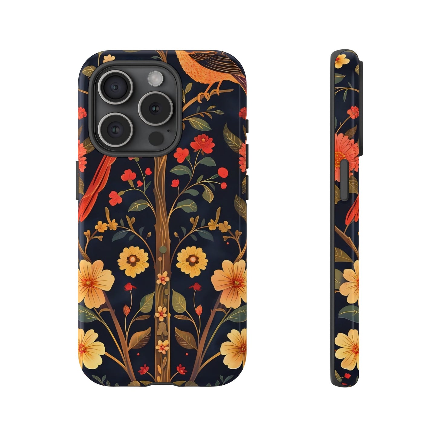 Floral Phone Case, Tough Cases, Flower Pattern, Phone Accessory, Gift for Her, Stylish Tech Cover, Nature Lover's Gift