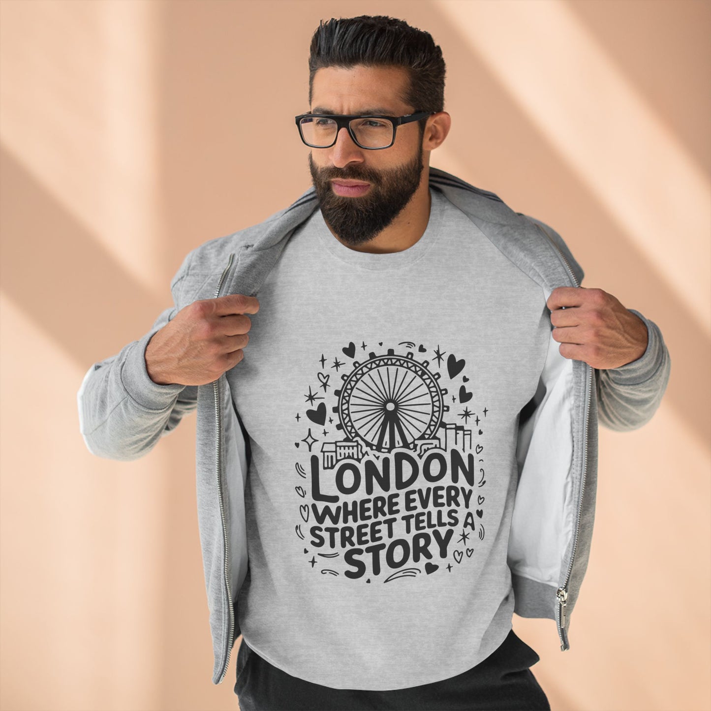 Unisex Crewneck Sweatshirt - London's Story Telling Streets