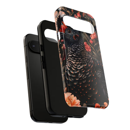 Tough Cases: Floral Design Phone Case, Stylish Protection for Your Phone, Unique Gift for Bird Lovers, Vibrant Floral Art, [...]