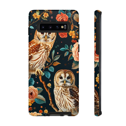 Owl Phone Case with Floral Design, Tough Phone Cover for Nature Lovers, Gift for Bird Enthusiasts, Stylish Protection for Smartphones, [...]