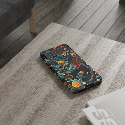 Floral Phone Case | Tough Cases, Protective Cover, Gift for Her, Autumn Vibes, Floral Phone Accessory, Unique Design