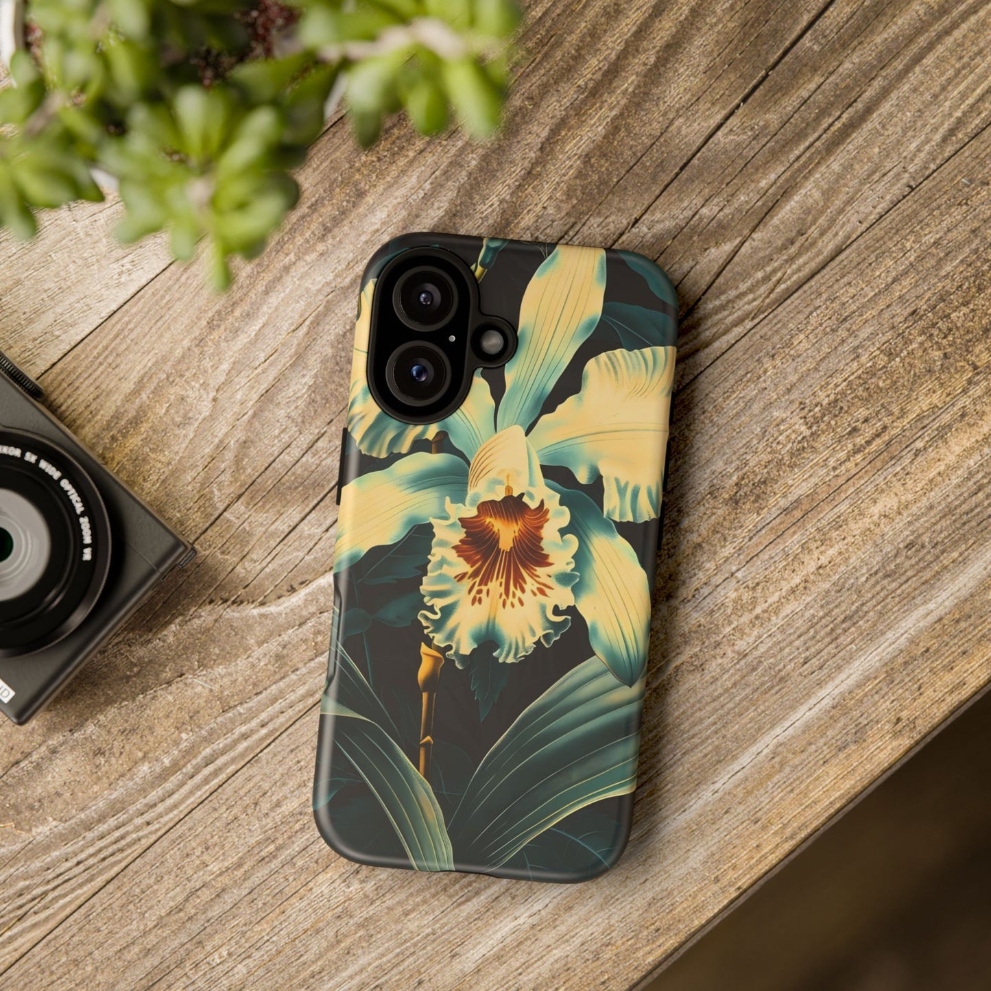 Floral Phone Case - Tough Cases with Orchid Design, Durable Smartphone Cover for Nature Lovers, Floral Gift for Her, Botanical [...]