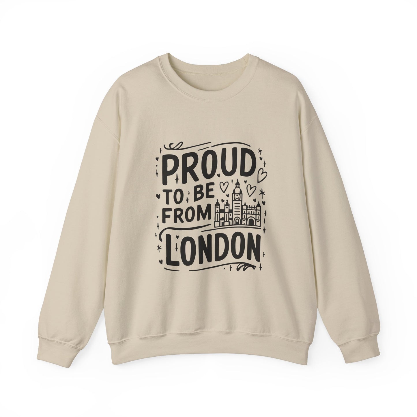 Unisex Heavy Blend™ Crewneck Sweatshirt Elegant- Proud To Be From London