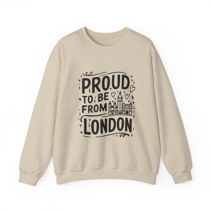 Unisex Heavy Blend™ Crewneck Sweatshirt Elegant- Proud To Be From London