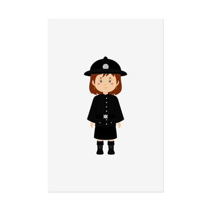 Charming Firefighter Rolled Posters for Kids' Rooms, Playful Wall Art, Fire Safety Decor, Kids' Gifts, Educational Prints