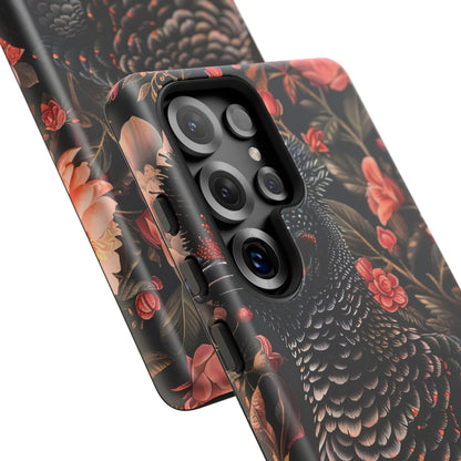 Tough Cases: Floral Design Phone Case, Stylish Protection for Your Phone, Unique Gift for Bird Lovers, Vibrant Floral Art, [...]