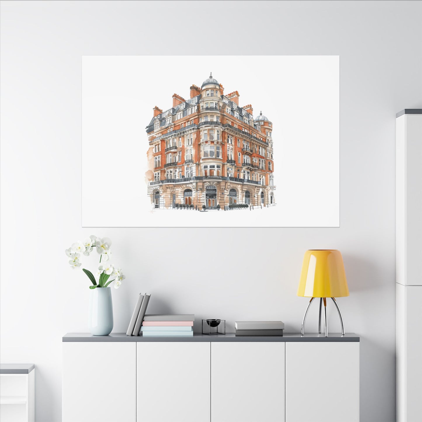 Artistic Matte Canvas Print of Historic Building, Wall Art Decor, Home Interior, Unique Gift, Fine Art, Architecture Lover, Urban Design