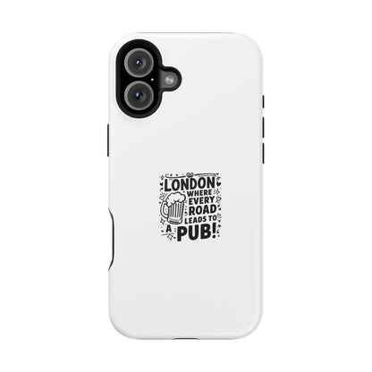 London Pub Themed Magnetic Tough Case - Perfect for Beer Lovers and Travelers