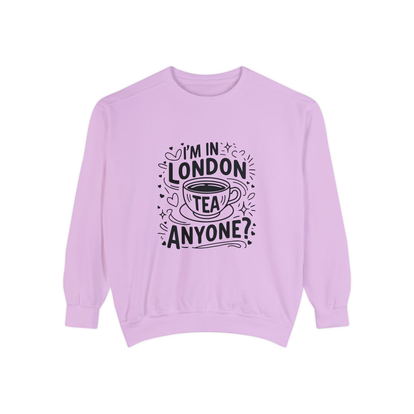 Unisex Garment-Dyed Sweatshirt Durable - London's Tea