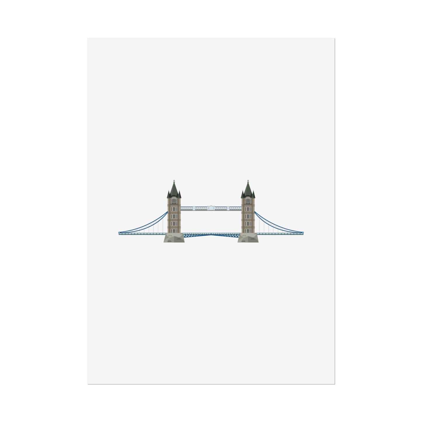 Tower Bridge Rolled Poster, London City Decor, Wall Art, Gift for Travelers, Home Aesthetic, UK Wall Art