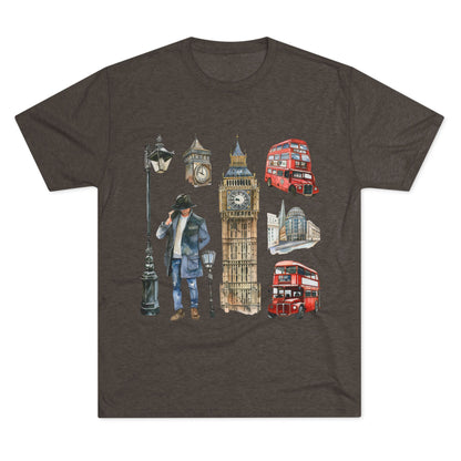 Vintage England Iconic Unisex Tri-Blend Crew Tee