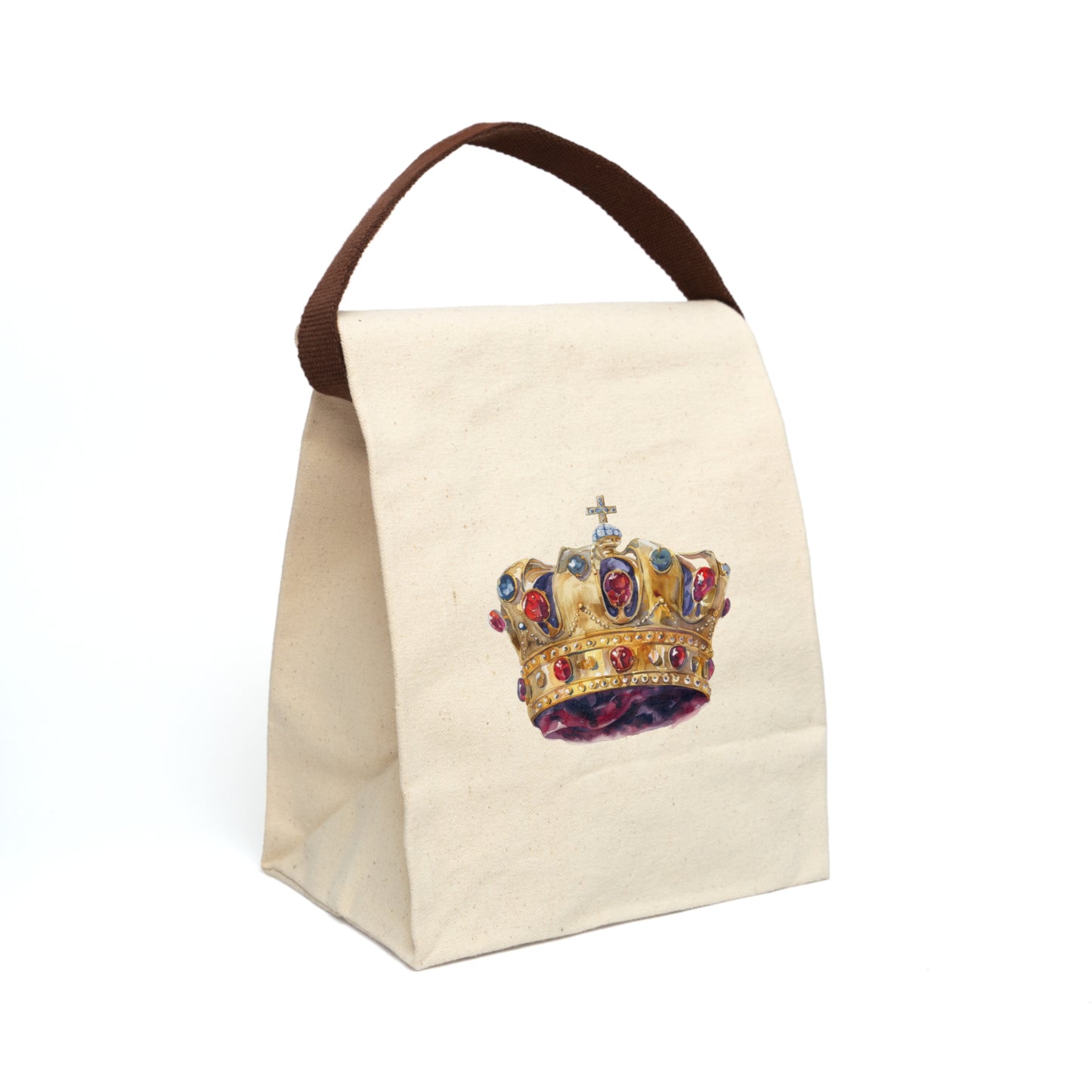 Royal crown Canvas Lunch Bag With Strap