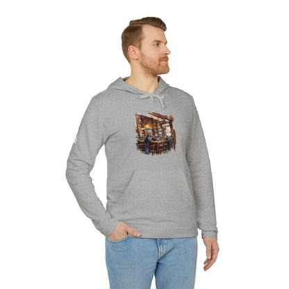 adidas Unisex Fleece Hoodie - Cozy Nights in a British Pub