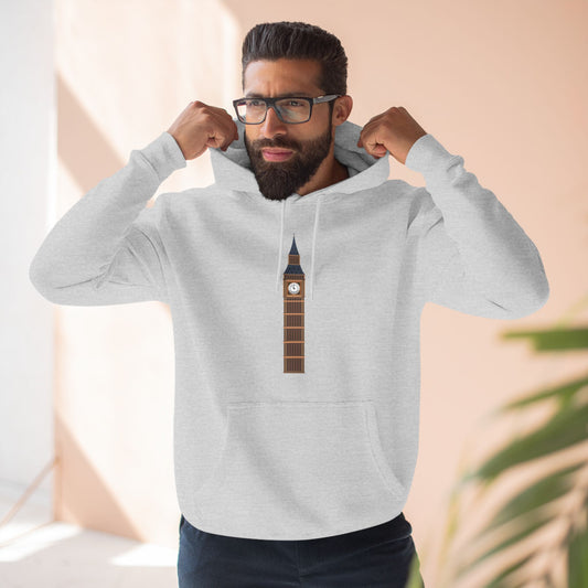 Three-Panel Fleece Hoodie - Big Ben Tower
