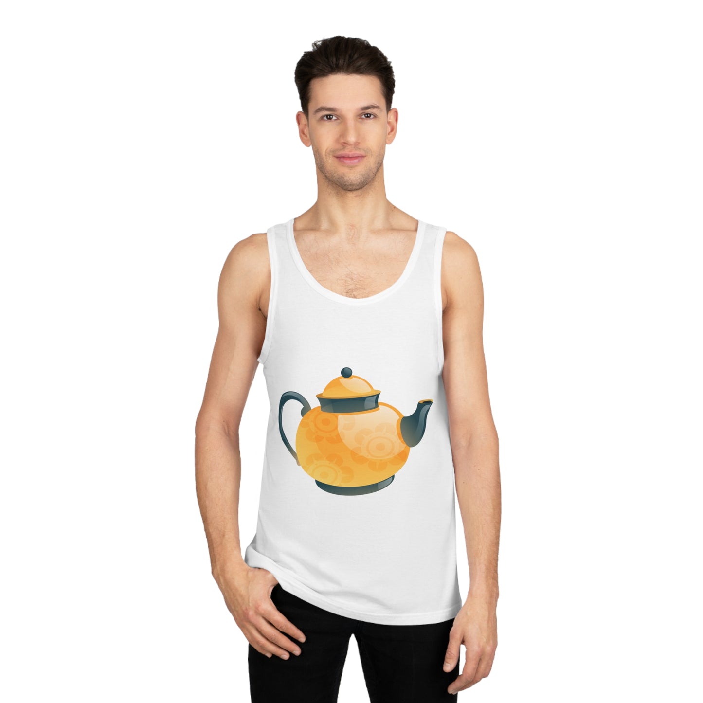 Unisex Softstyle™ Tank Top - Trendy British Tea Kettle