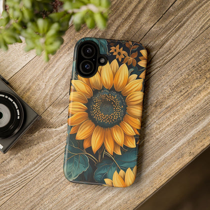Sunflower Phone Case - Bright Floral Design, Stylish Tough Cover for Sunflower Lovers, Gift for Plant Enthusiasts, Mom Gift, Nature Lovers