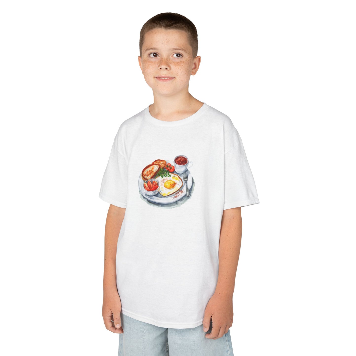 Kids  Tee -  Watercolor Culinary Art - Food Illustration - Fun Food Design for Young Foodies!