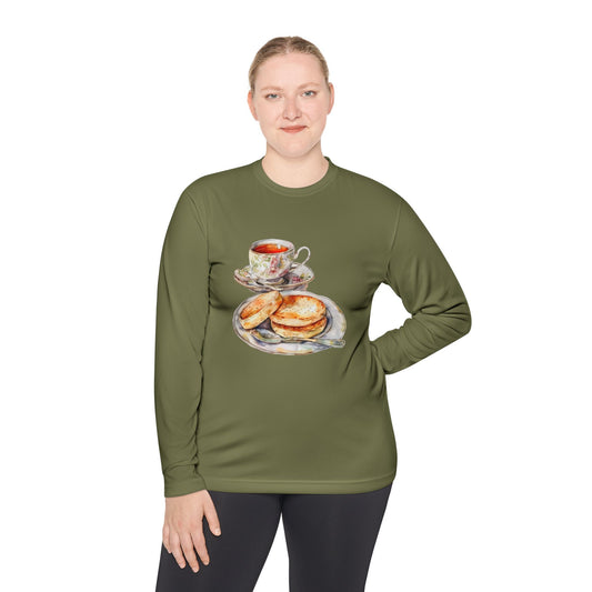 Unisex Long Sleeve Tee -Gourmet Food Art Print for Kitchen Decor -  Perfect for Relaxation and Celebrations