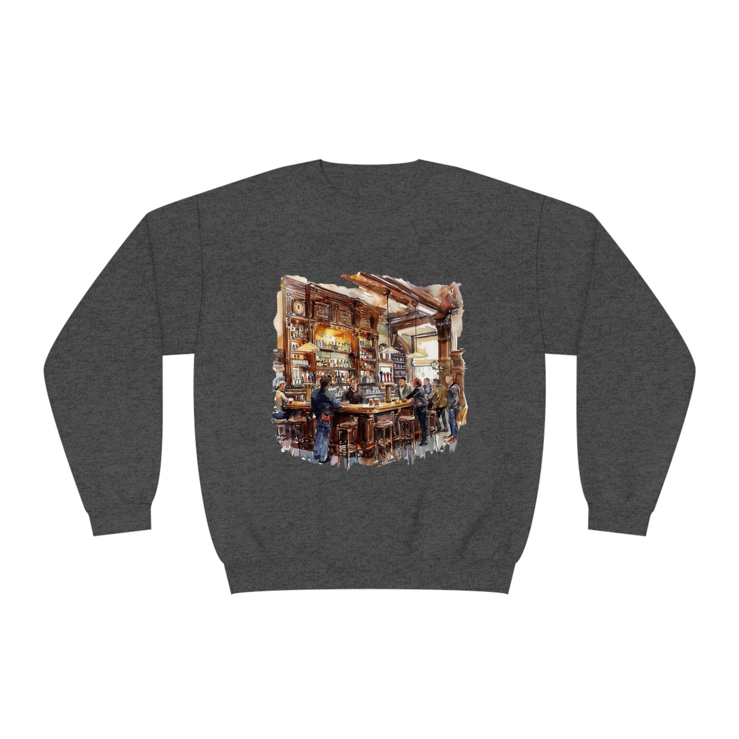Unisex NuBlend® Crewneck Sweatshirt - Cozy British Pub