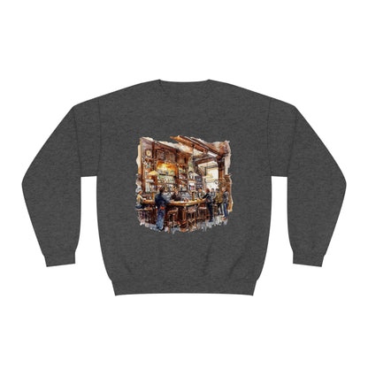 Unisex NuBlend® Crewneck Sweatshirt - Cozy British Pub